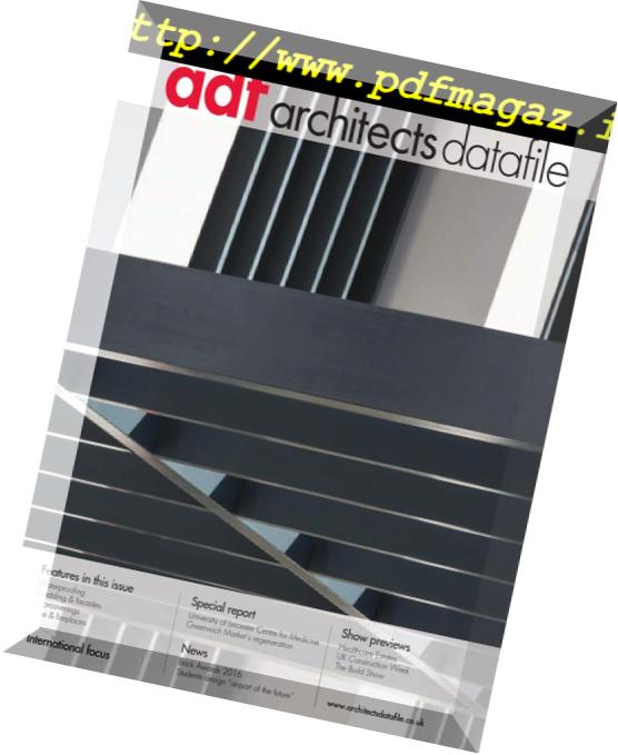 Architects Datafile (ADF) – 09 2016