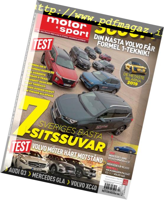 Auto Motor & Sport Sverige – 10 januari 2019