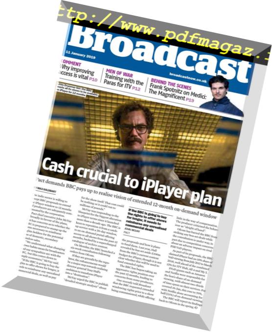 Broadcast Magazine – 11 January 2019