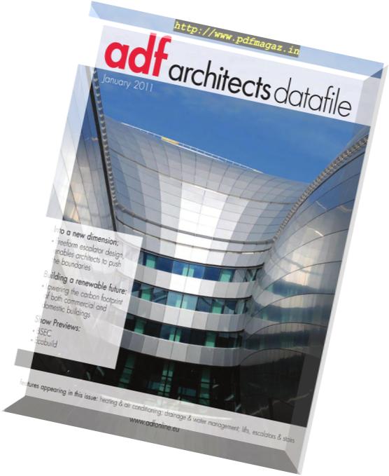 Architects Datafile (ADF) – January 2011