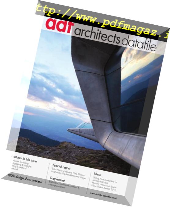 Architects Datafile (ADF) – 08 2016