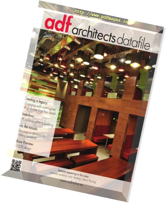 Architects Datafile (ADF) – August 2011