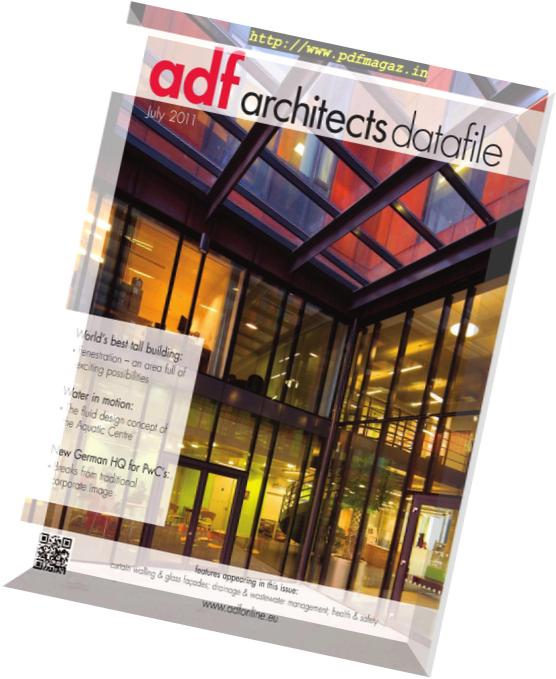 Architects Datafile (ADF) – July 2011