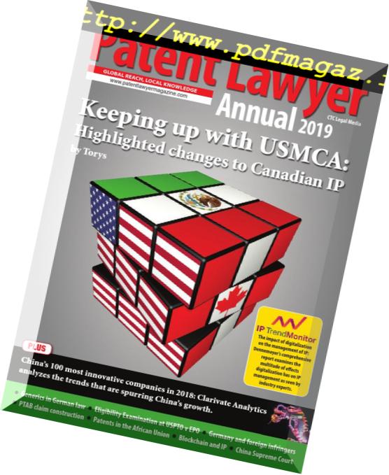 The Patent Lawyer Magazine – Annual 2018-2019