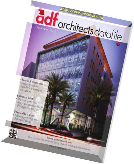 Architects Datafile (ADF) – December 2011