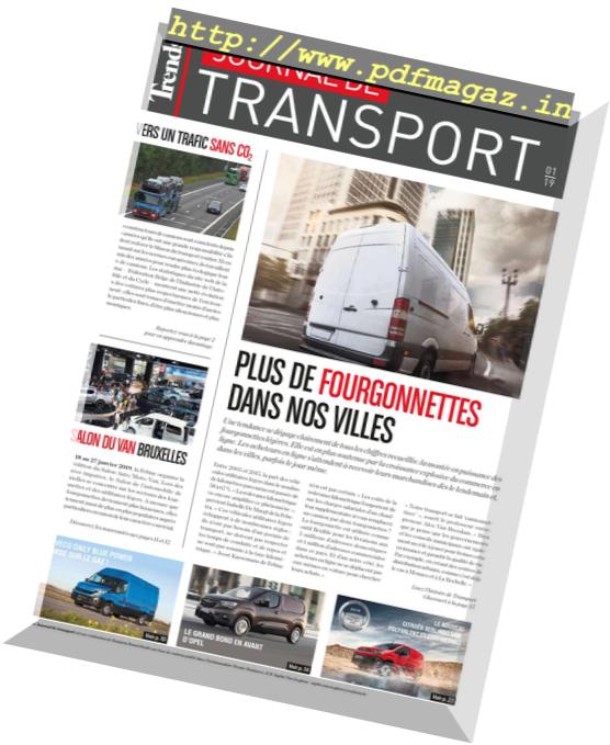 Trends Journal de Transport – Janvier 2019