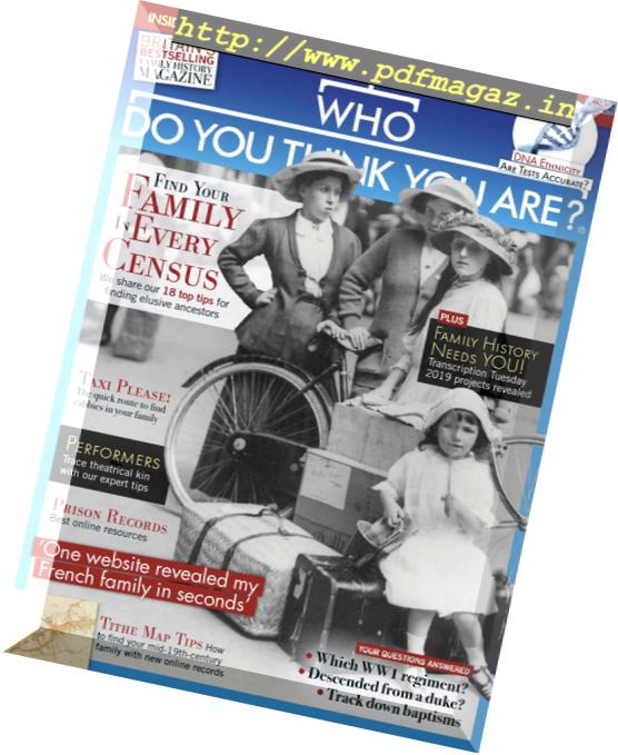 Who Do You Think You Are – February 2019