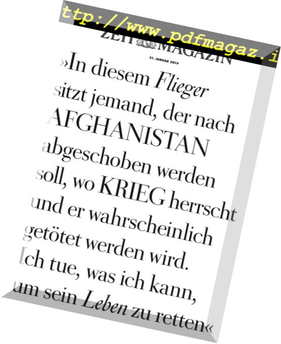 Zeit Magazin – 31 Januar 2019