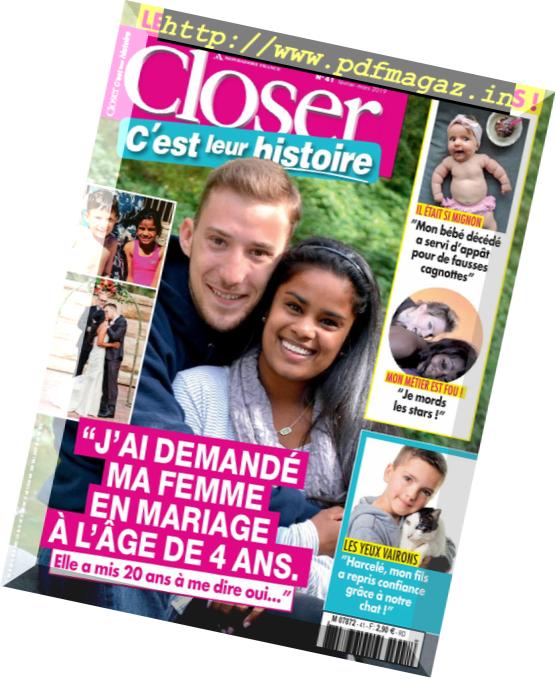 Closer C’est leur histoire – fevrier-mars 2019