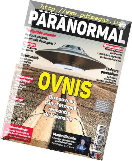 Science Paranormal – Fevrier-Mars 2019