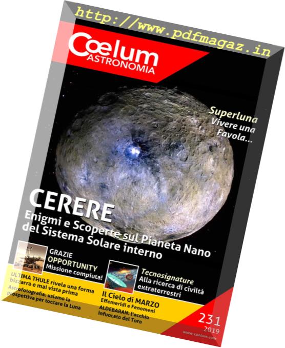 Coelum Astronomia – N 231, 2019