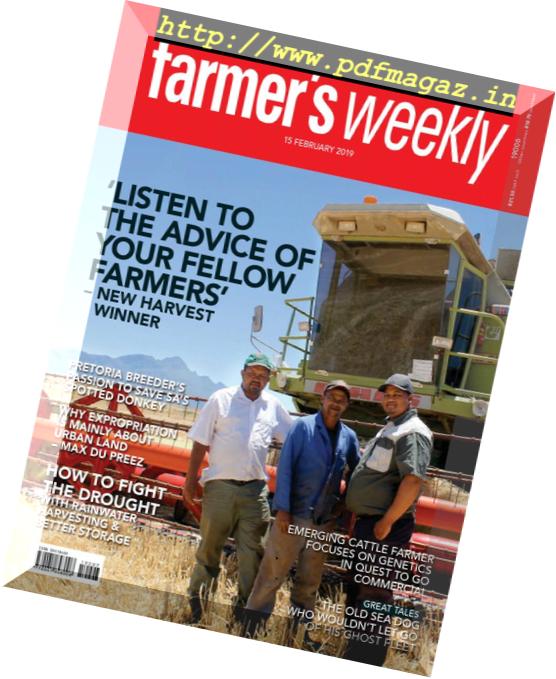 Farmer’s Weekly – 15 February 2019