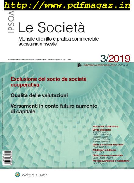 Le Societa – Marzo 2019