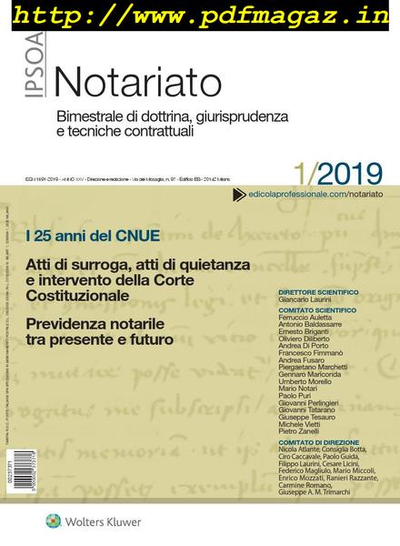 Notariato – Gennaio 2019