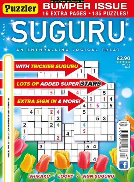 Puzzler Suguru – Issue 62 – April 2019