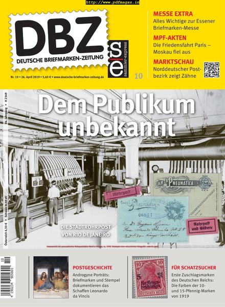 Deutsche Briefmarken-Zeitung – 26 April 2019