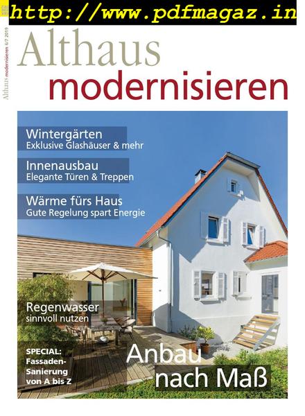 Althaus Modernisieren – Mai 2019