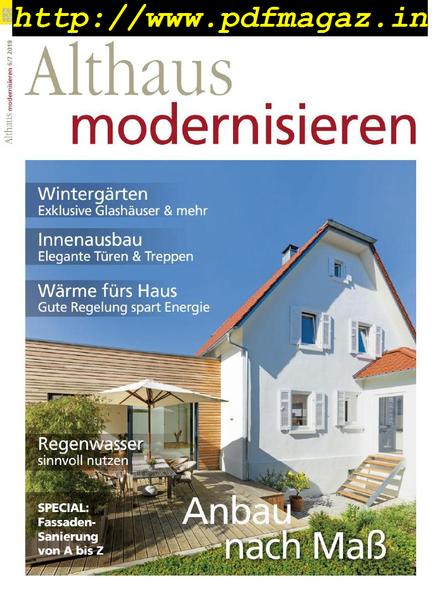 Althaus Modernisieren – Juni-Juli 2019