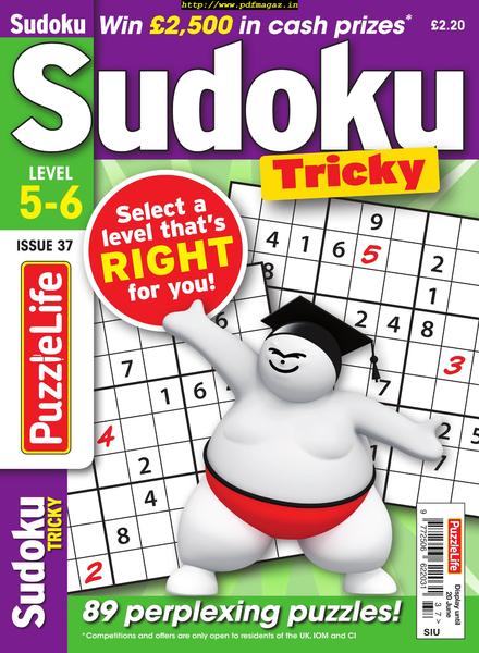 PuzzleLife Sudoku Tricky – May 2019