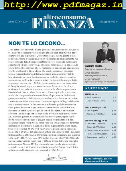 Altroconsumo Finanza – 21 Maggio 2019