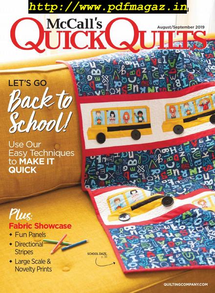 McCall’s Quick Quilts – August 2019