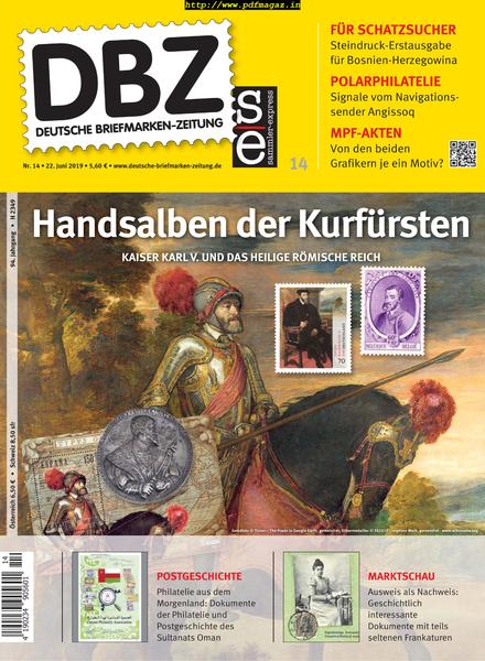 Deutsche Briefmarken-Zeitung – 22 Juni 2019