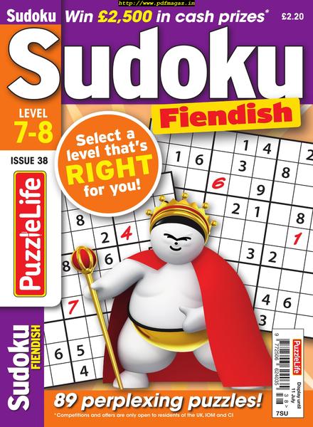 PuzzleLife Sudoku Fiendish – 01 June 2019