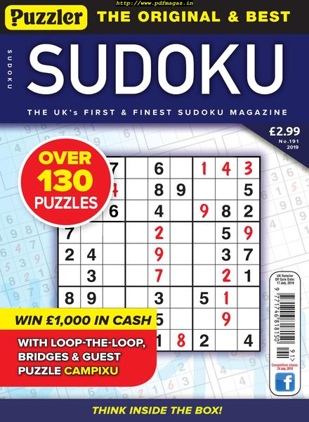 Puzzler Sudoku – June 2019