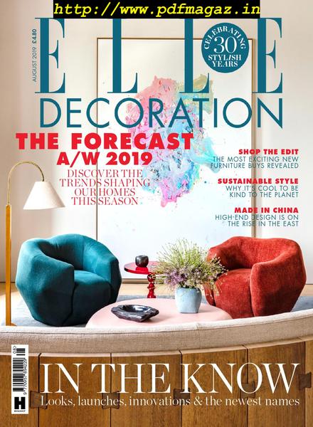 Elle Decoration UK – August 2019