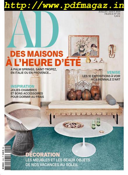 AD Architectural Digest France – juillet 2019