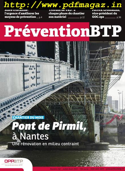Prevention BTP – aout 2019