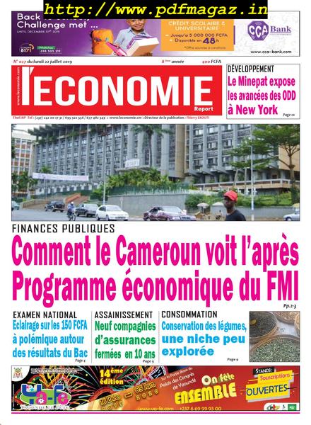 Le quotidien de l’economie magazine Afrique – 22 juillet 2019