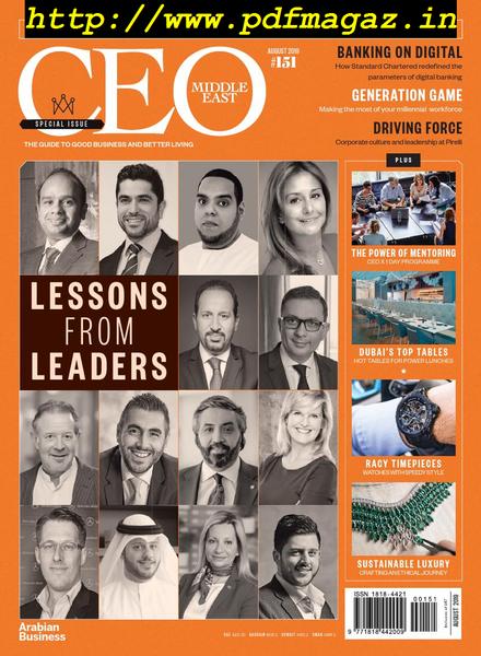 CEO Middle East – August 2019