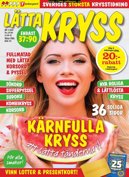 Latta kryss – 01 augusti 2019
