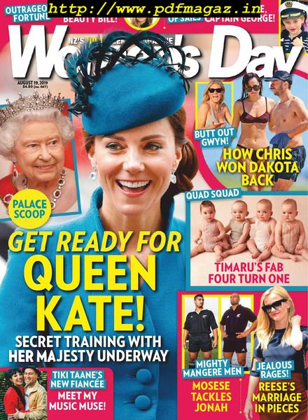 Woman’s Day New Zealand – August 19, 2019