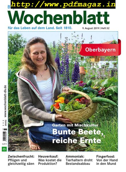 Bayerisches Landwirtschaftliches Wochenblatt Oberbayern – 08 August 2019