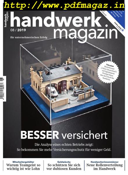 Handwerk Magazin – August 2019