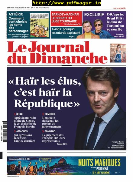 Le Journal du Dimanche – 11 aout 2019