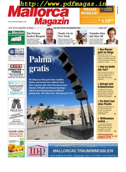 Mallorca Magazin – 15 August 2019