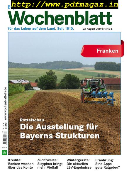 Bayerisches Landwirtschaftliches Wochenblatt Franken – 22 August 2019