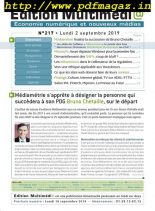 edition Multimedia – 02 septembre 2019