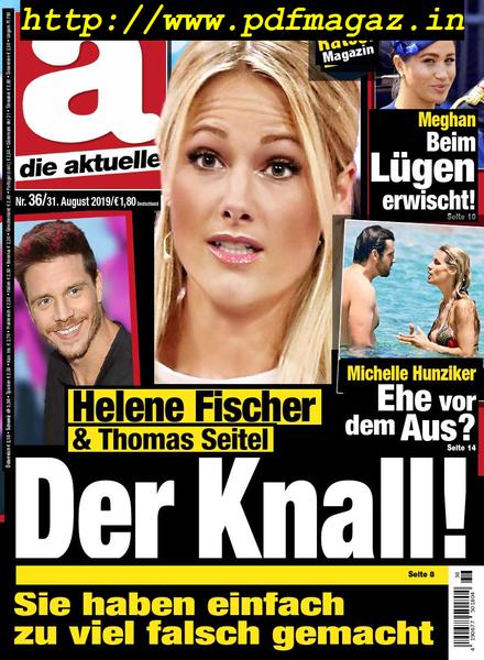 die aktuelle – 31 August 2019
