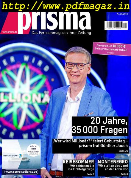 Prisma – 31 August 2019