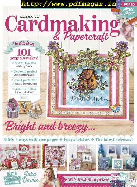 Cardmaking & Papercraft – October 2019