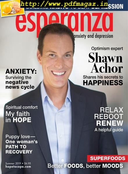esperanza Magazine for Anxiety & Depression – August 2019