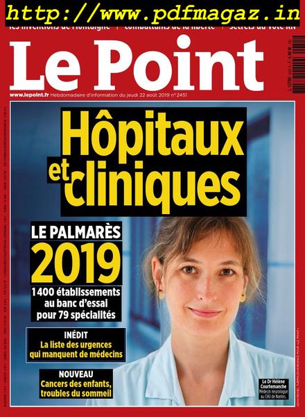 Le Point – 22 aout 2019
