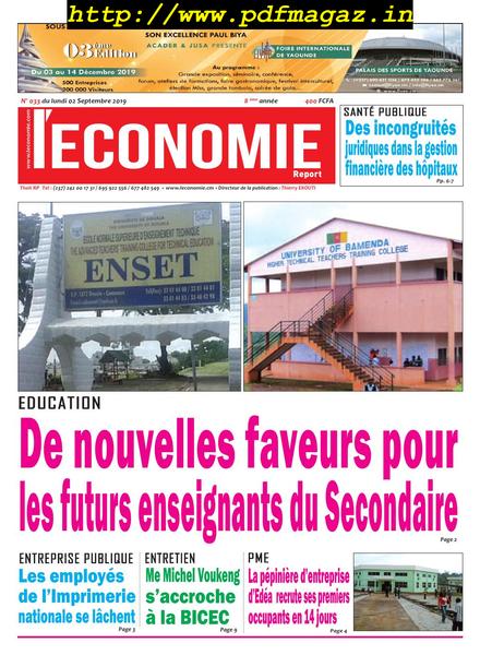 L’Economie International – septembre 2019