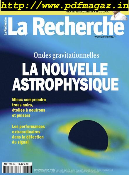 La Recherche – Septembre 2019