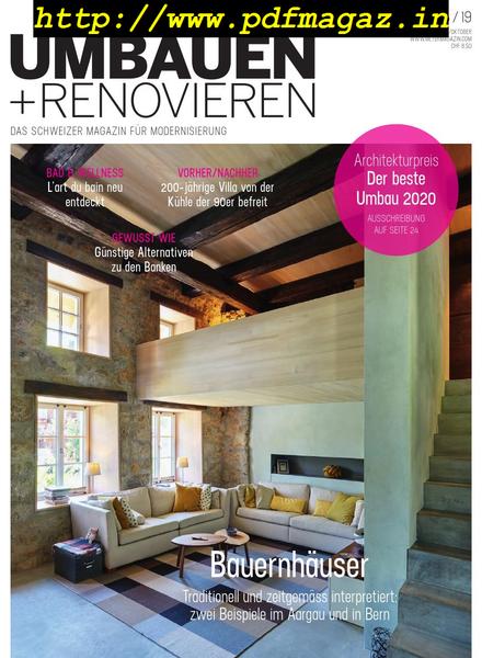 Umbauen + Renovieren – September-Oktober 2019