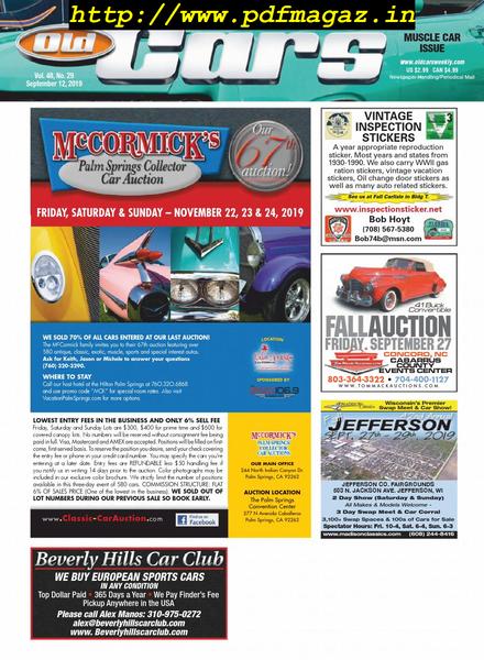 Old Cars Weekly – 12 September 2019